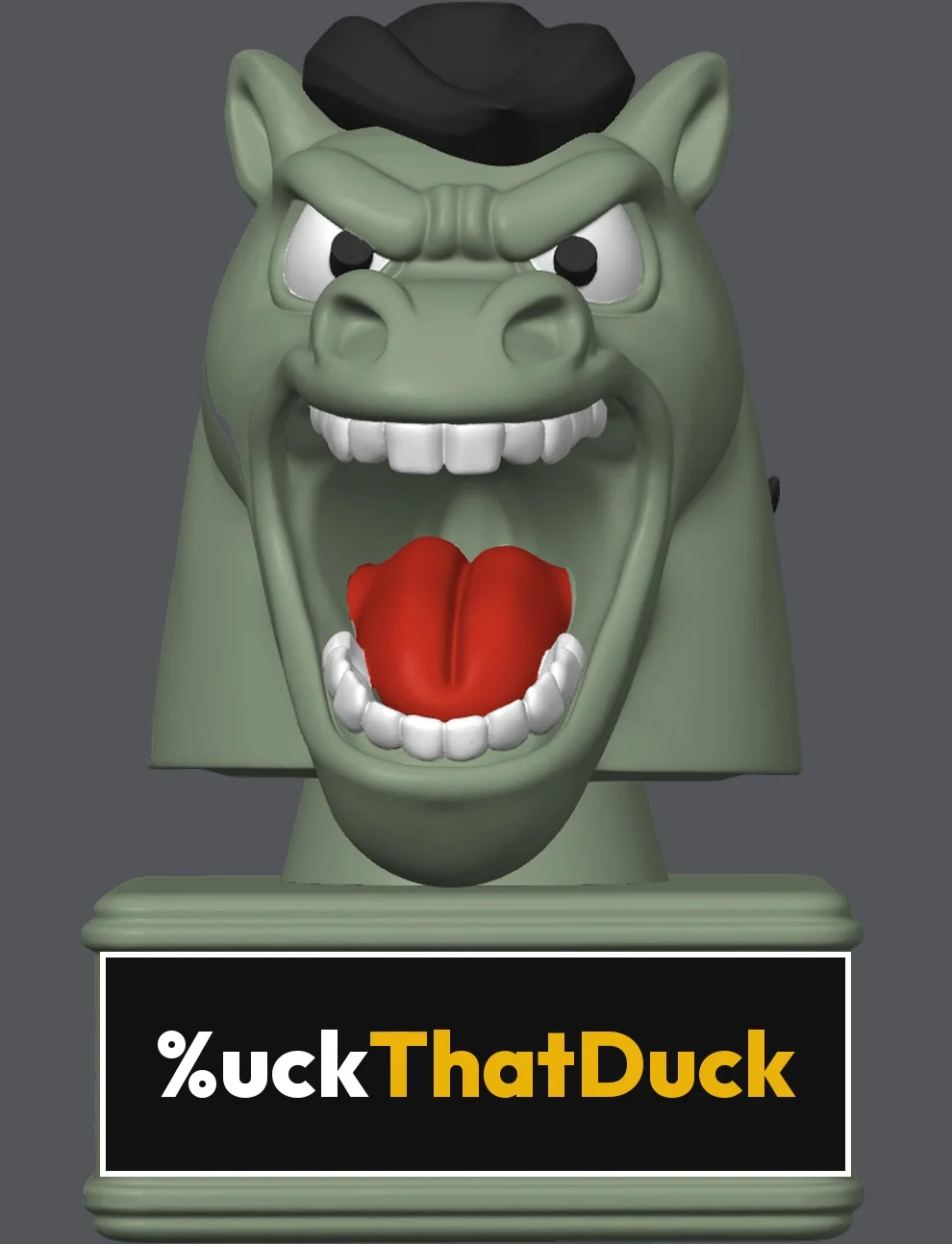 Cactus Gray Bronco Buck figurine
