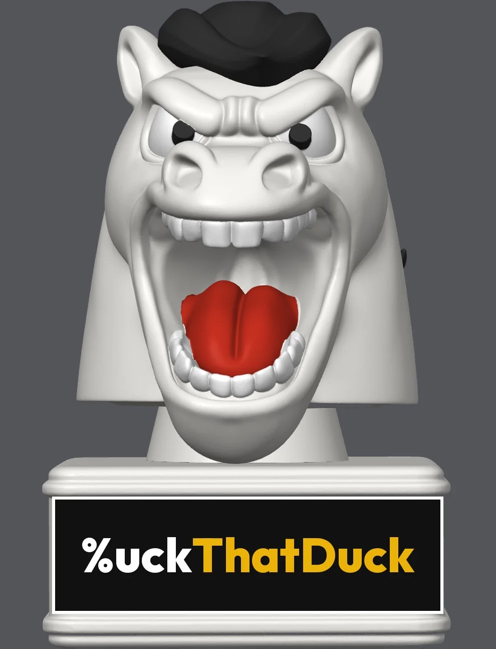 Oxford White Bronco Buck figurine