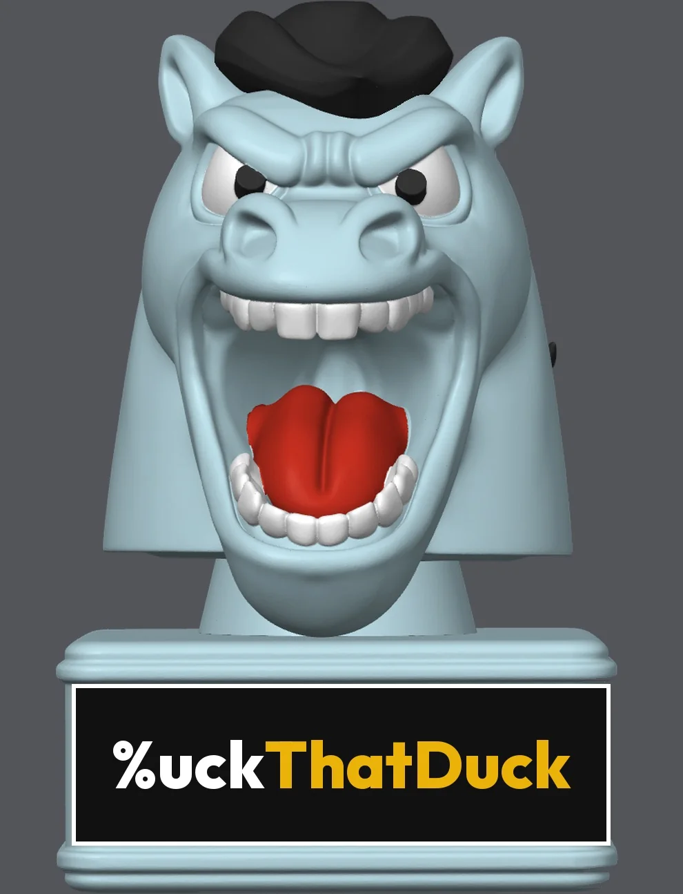 Robin's Egg Blue Bronco Buck figurine