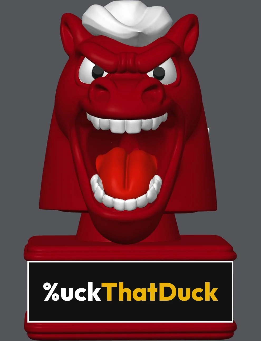 Ruby Red Bronco Buck figurine