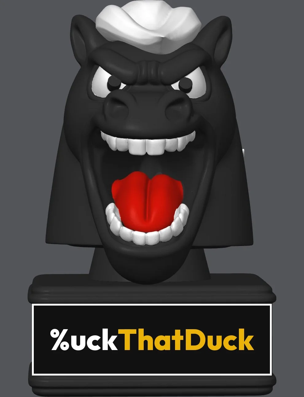 Shadow Black Bronco Buck figurine