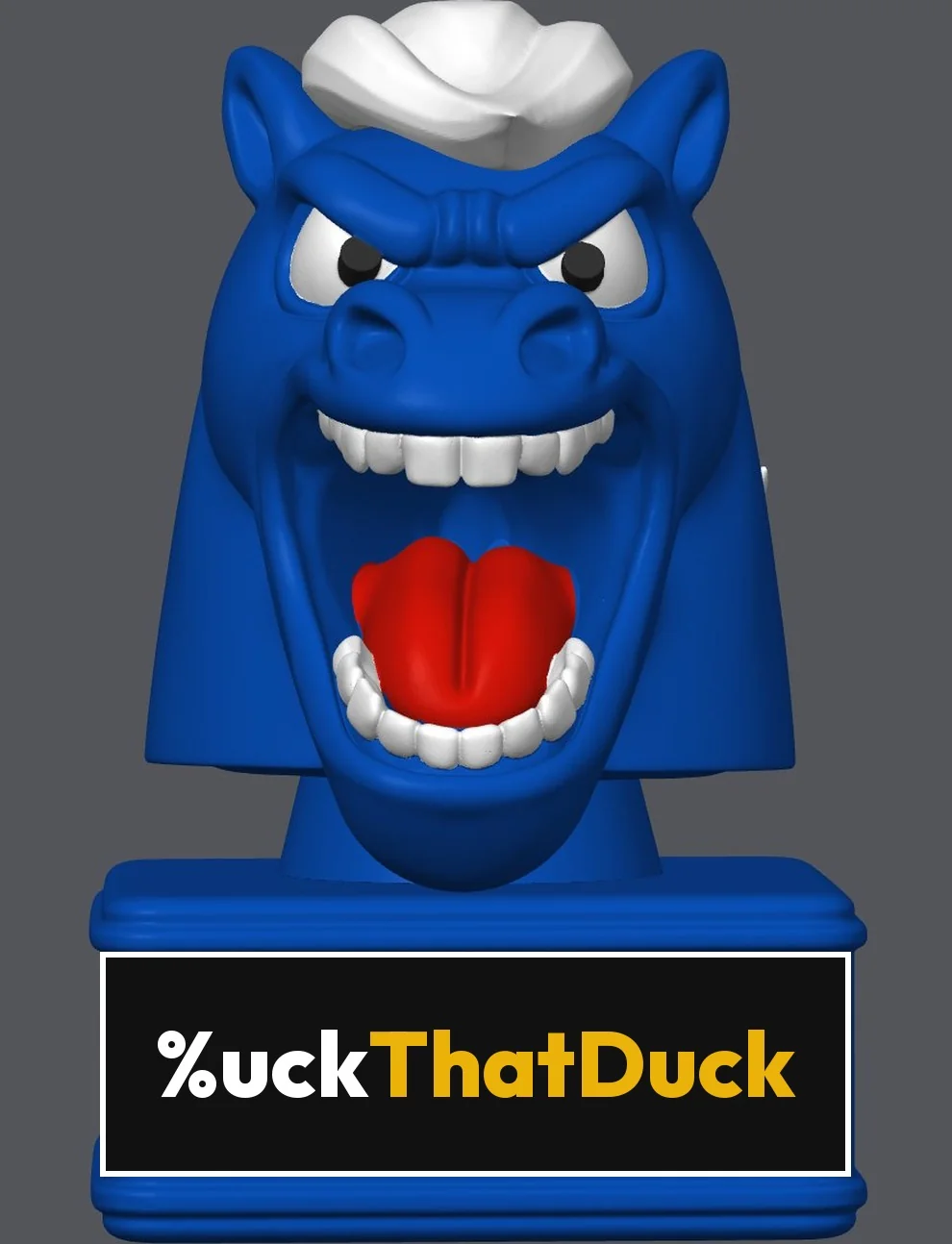 Velocity Blue Bronco Buck figurine
